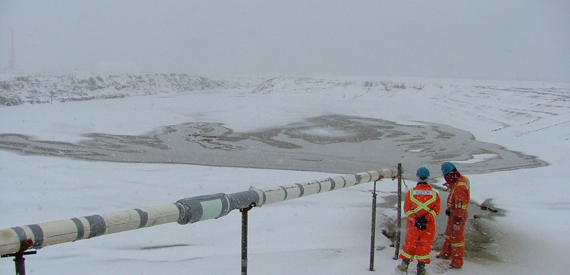 Kimberlite tailings disposal in Canada